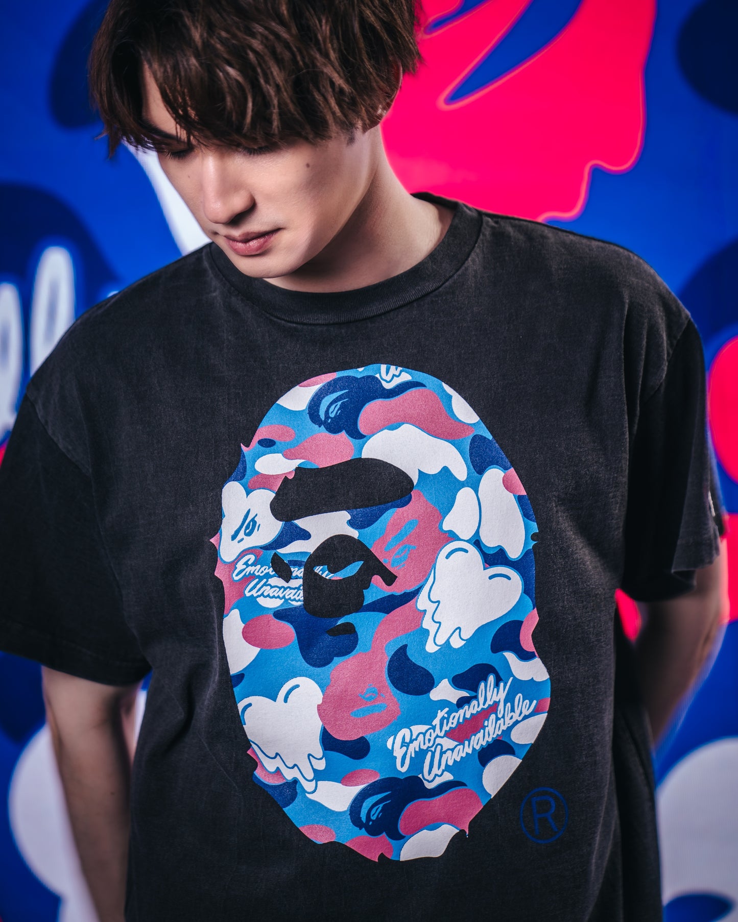 【EMOTIONALLY UNAVAILABLE - エモーショナリー アンアベイラブル】EU APE SS TEE / BLACK (Tシャツ/ブラック)
