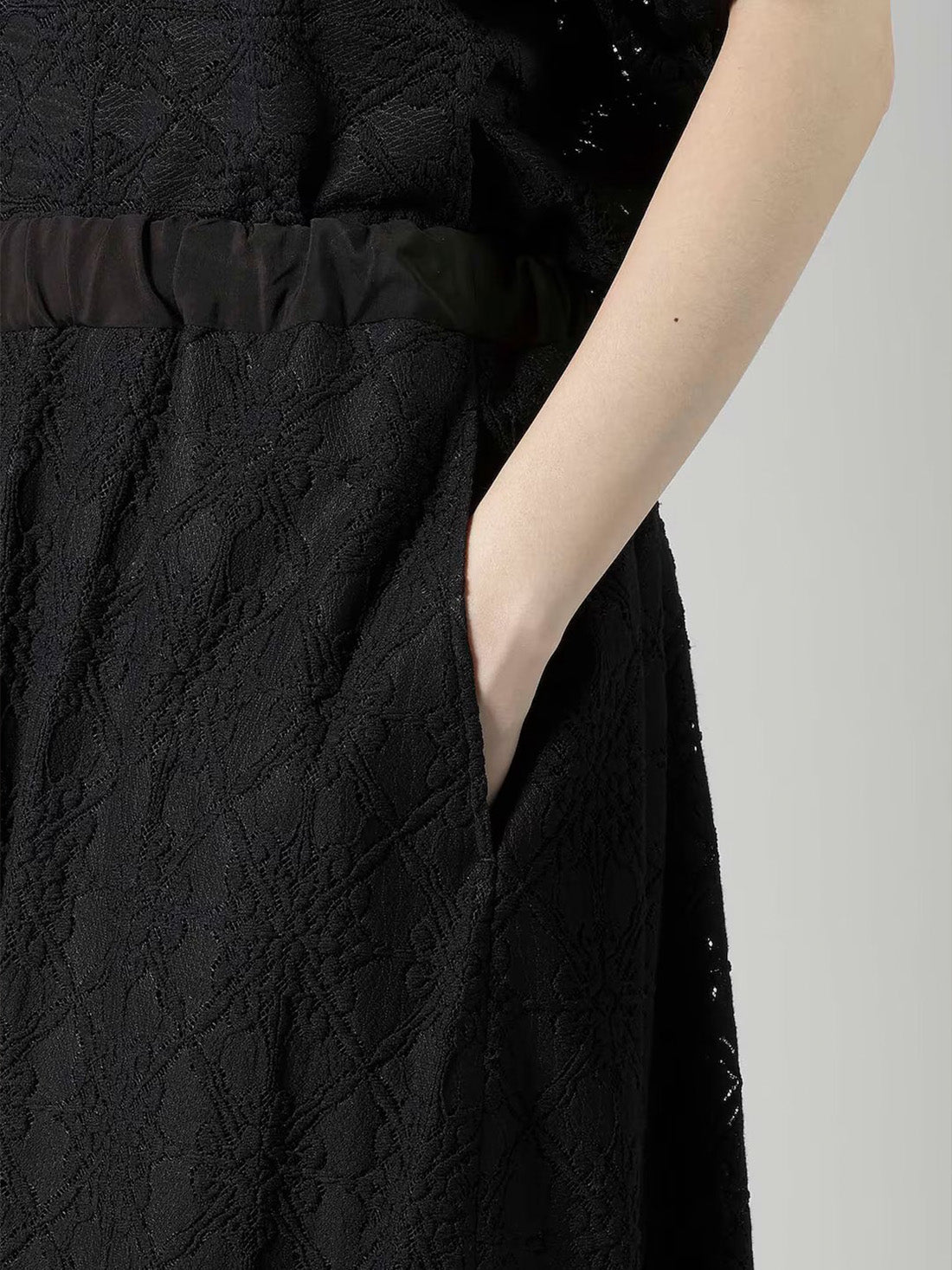 【Y's - ワイズ】LACE BALLOON SKIRT/ BLACK(スカート/ブラック)