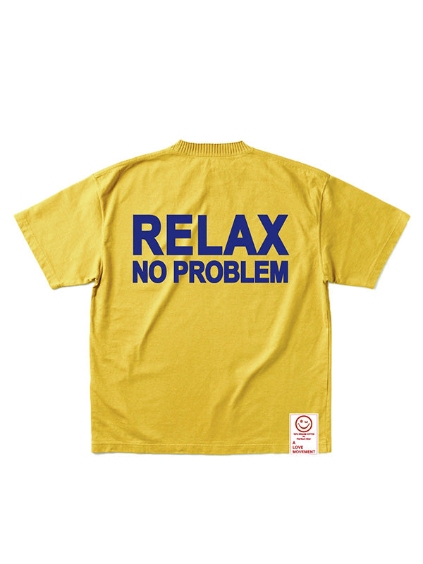 【Perfect ribs®×ALM】"RELAX NO PROBLEM" Basic Short Sleeve T Shirts / Vintage Yellow(Tシャツ)