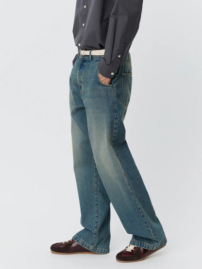 【mfpen - エムエフペン】STRAIGHT CUT JEANS  / VINTAGE BLUE (デニムパンツ/ヴィンテージブルー)