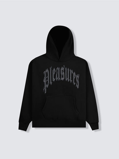 【PLEASURES - プレジャーズ】TWITCH STUDDED HOODIE / BLACK (フーディー/ブラック)