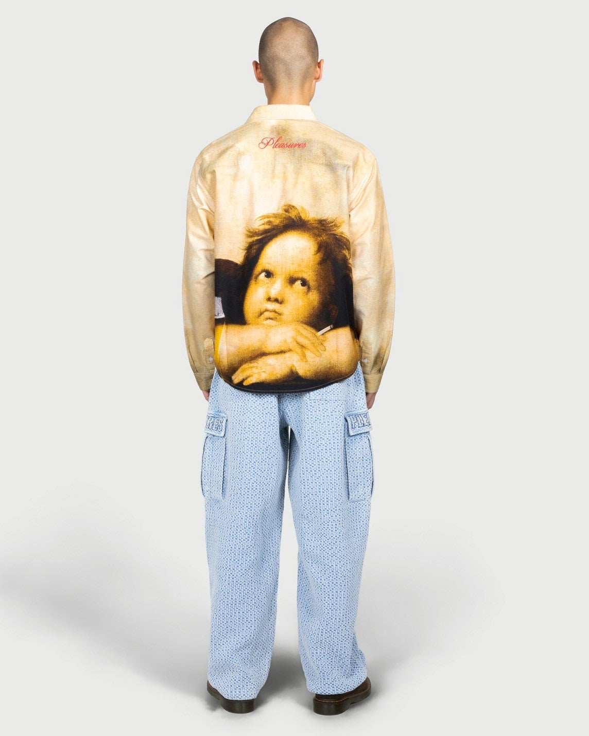 【PLEASURES - プレジャーズ】CHERUB BUTTON UP / MULTI (シャツ/マルチ)