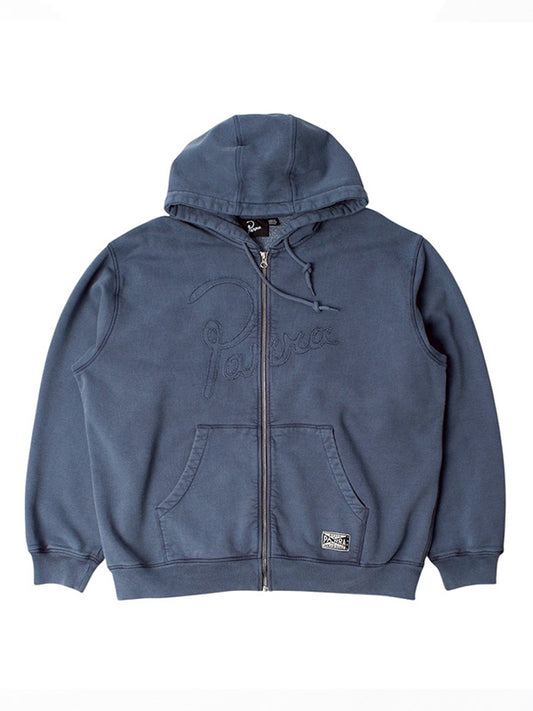 【by Parra - バイパラ】NOT FADE AWAY ZIP HOODED SWEATSHIRT / WASHED DARK GREY (フーディー/ダークグレー)