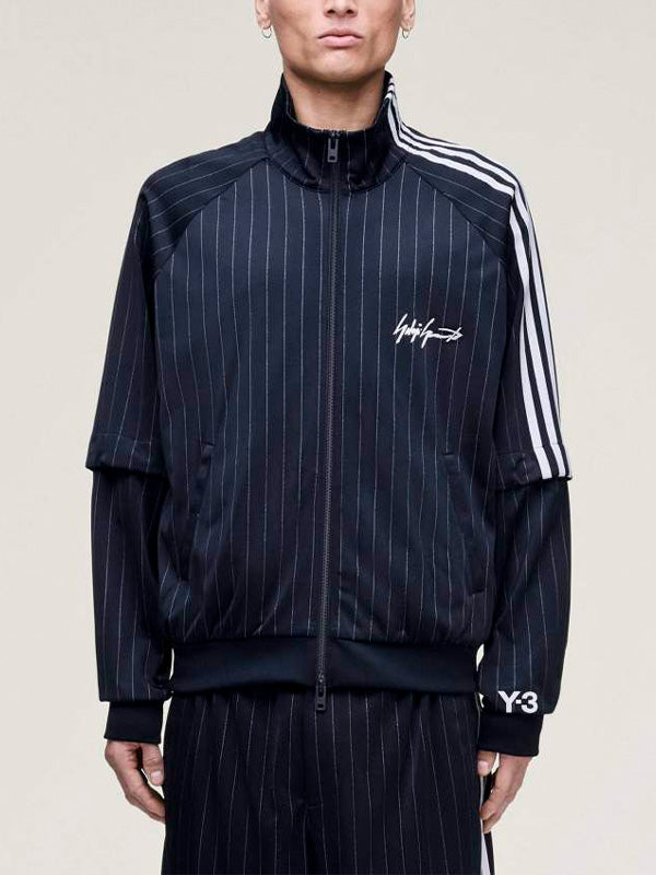 Y-3 ブラック トラックジャケット　ジャージ Y-3 (ワイスリー) NEIGHBORHOOD コラボ ロゴ 袖着脱 2WAY フルジップ