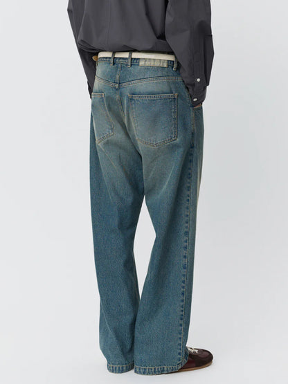 【mfpen - エムエフペン】STRAIGHT CUT JEANS  / VINTAGE BLUE (デニムパンツ/ヴィンテージブルー)