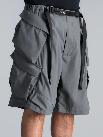 【ACRONYM - アクロニウム】SP56A-M / Nylon Stretch Double Cargo Short Pant Gen. 1 / Grey(ショーツ/グレー)