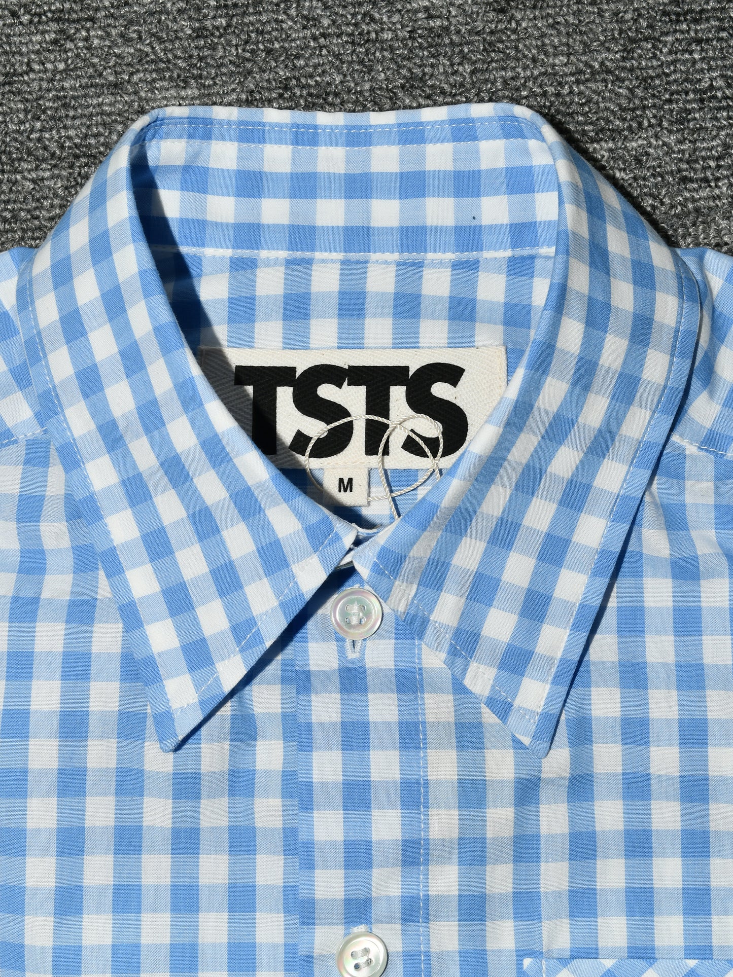 【TSTS -ティーエスティーエス】TSTS GINGHAM SHIRT / BLUE CHECK (Tシャツ/ブルーチェック)