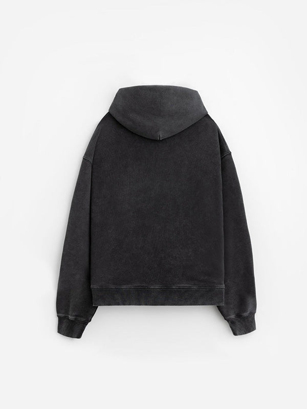 【STAMPD - スタンプド】Strike Stack Logo Cropped Hoodie / Vintage wash(パーカー/チャコール) XL