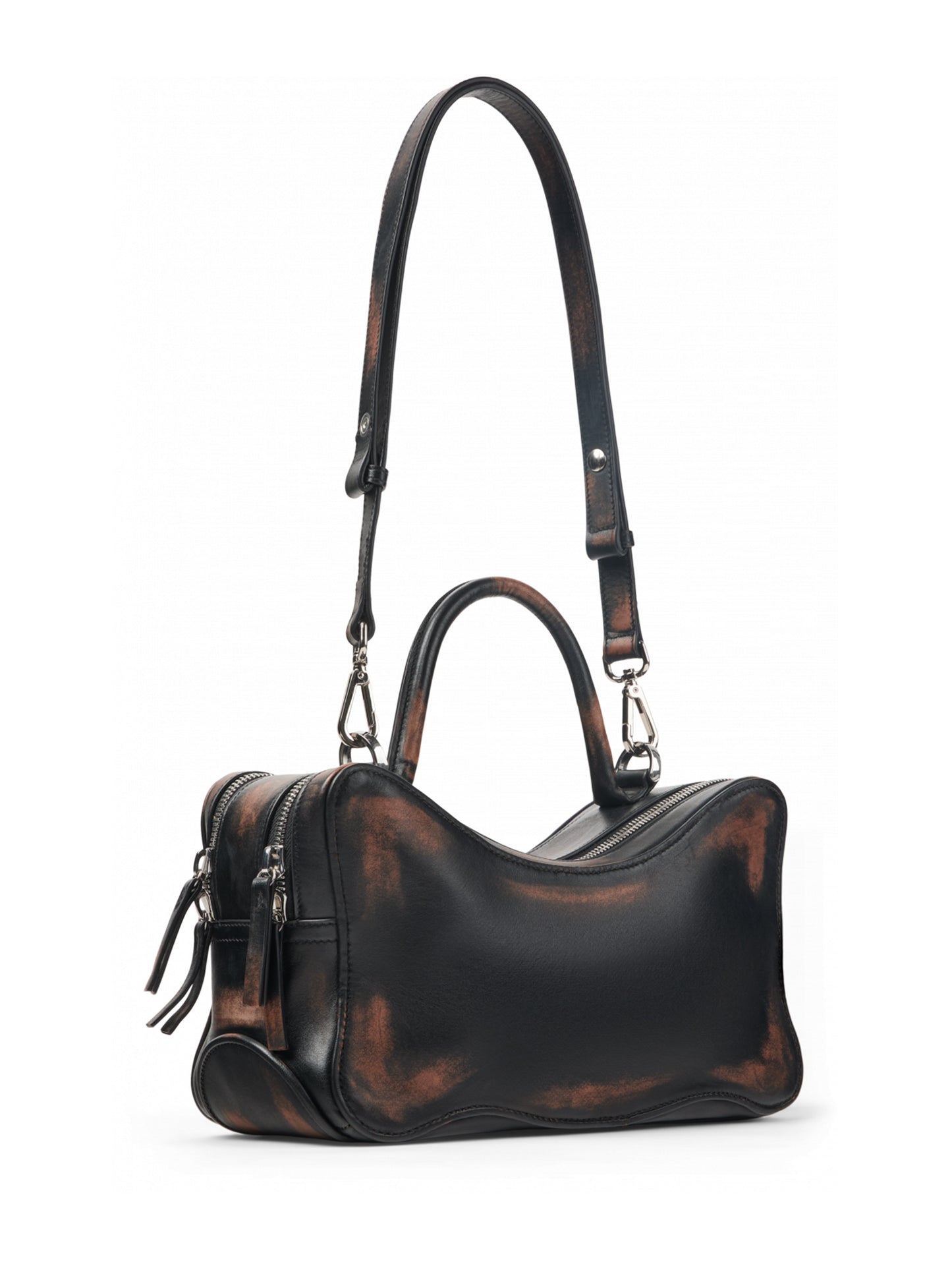 【CAMPER LAB  - カンペールラボ】LUNSSI BLACK LEATHER  BAG/BLACK (バッグ/ブラック）