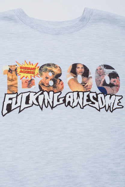 【Fucking Awesome- ファッキングオーサム】TOLL FREE CREWNECK / ASH HEATHER（スウェット/アッシュヘザー)
