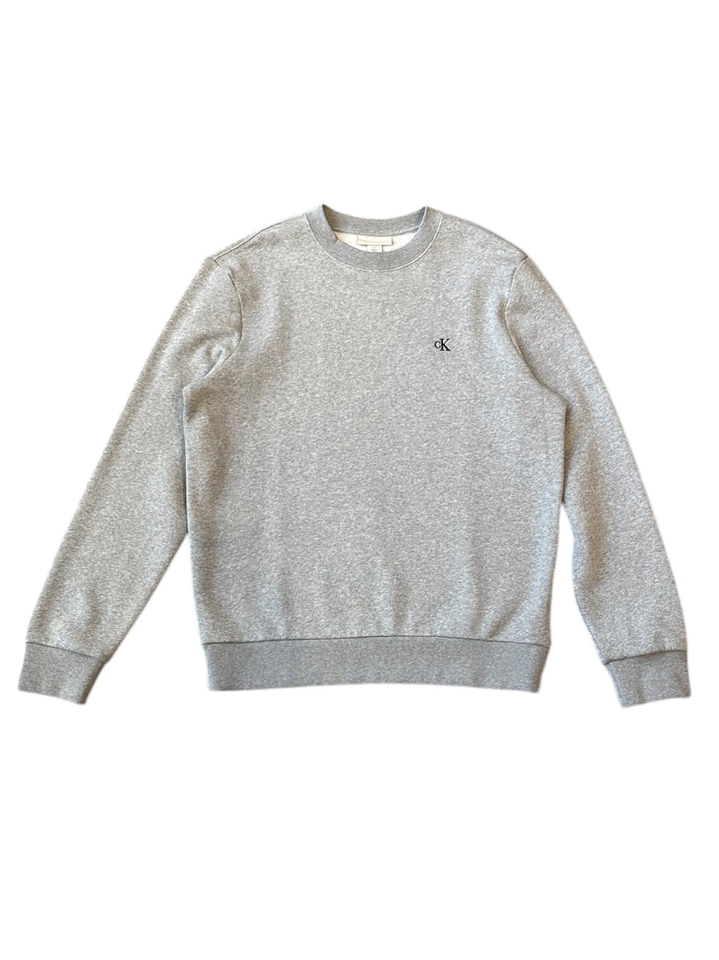 【Calvin Klein - カルバンクライン】ARCHIVE LOGO FLEECE CREWNECK/ GRAY (スウェット/グレー)