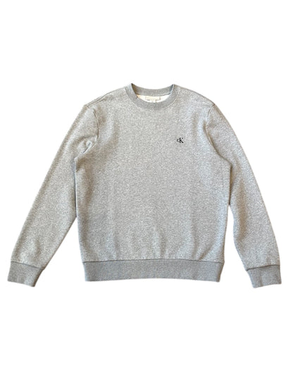 【Calvin Klein - カルバンクライン】ARCHIVE LOGO FLEECE CREWNECK/ GRAY (スウェット/グレー)