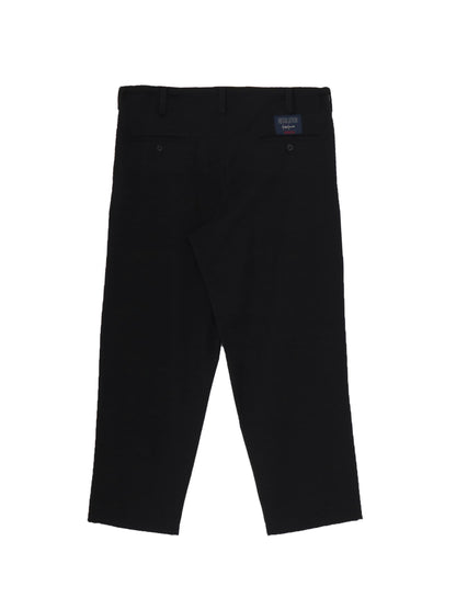 【Yohji Yamamoto POUR HOMME - ヨウジヤマモト プールオム】REGULATION GABARDINE STANDARD STRING PANTS（パンツ/ ブラック)
