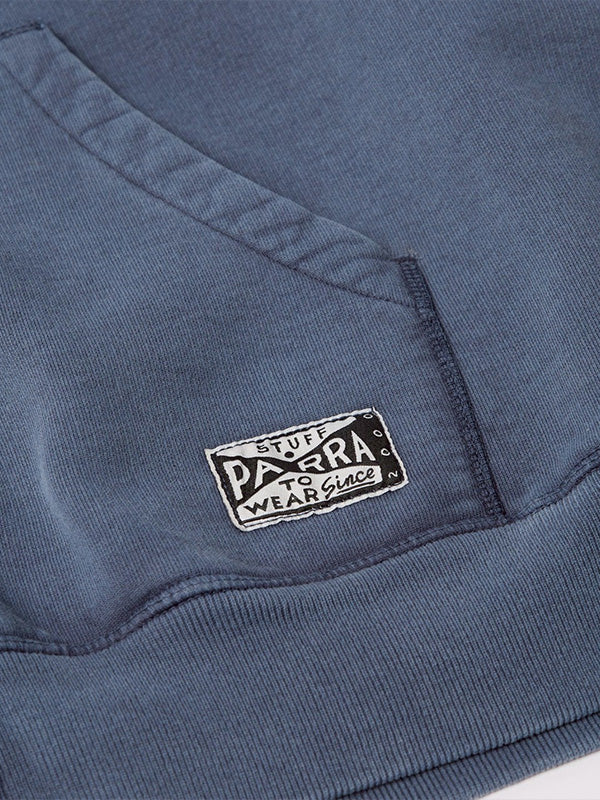 【by Parra - バイパラ】NOT FADE AWAY ZIP HOODED SWEATSHIRT / WASHED DARK GREY (フーディー/ダークグレー)