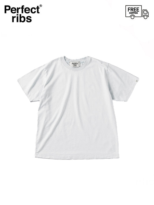 【Perfect ribs® - パーフェクトリブス】Basic Short Sleeve T Shirts / WHITE (Tシャツ/ホワイト)