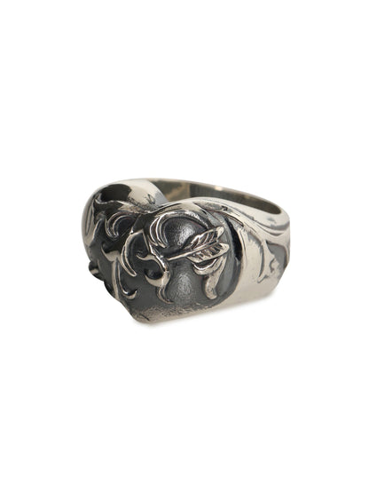 【GOTHIC YOHJI YAMAMOTO - ゴシックヨウジヤマモト】SILVER950 HEART RING（リング/ シルバー)