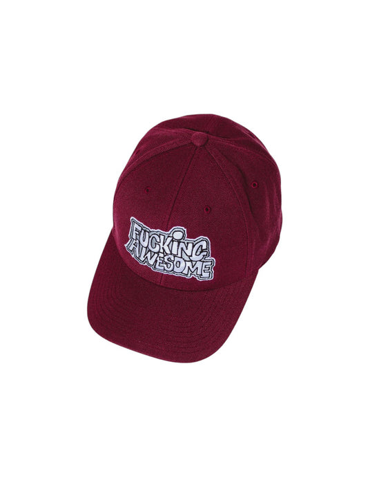 【Fucking Awesome- ファッキングオーサム】PBS LOGO SNAPBACK /  Maroon（帽子/マルーン）