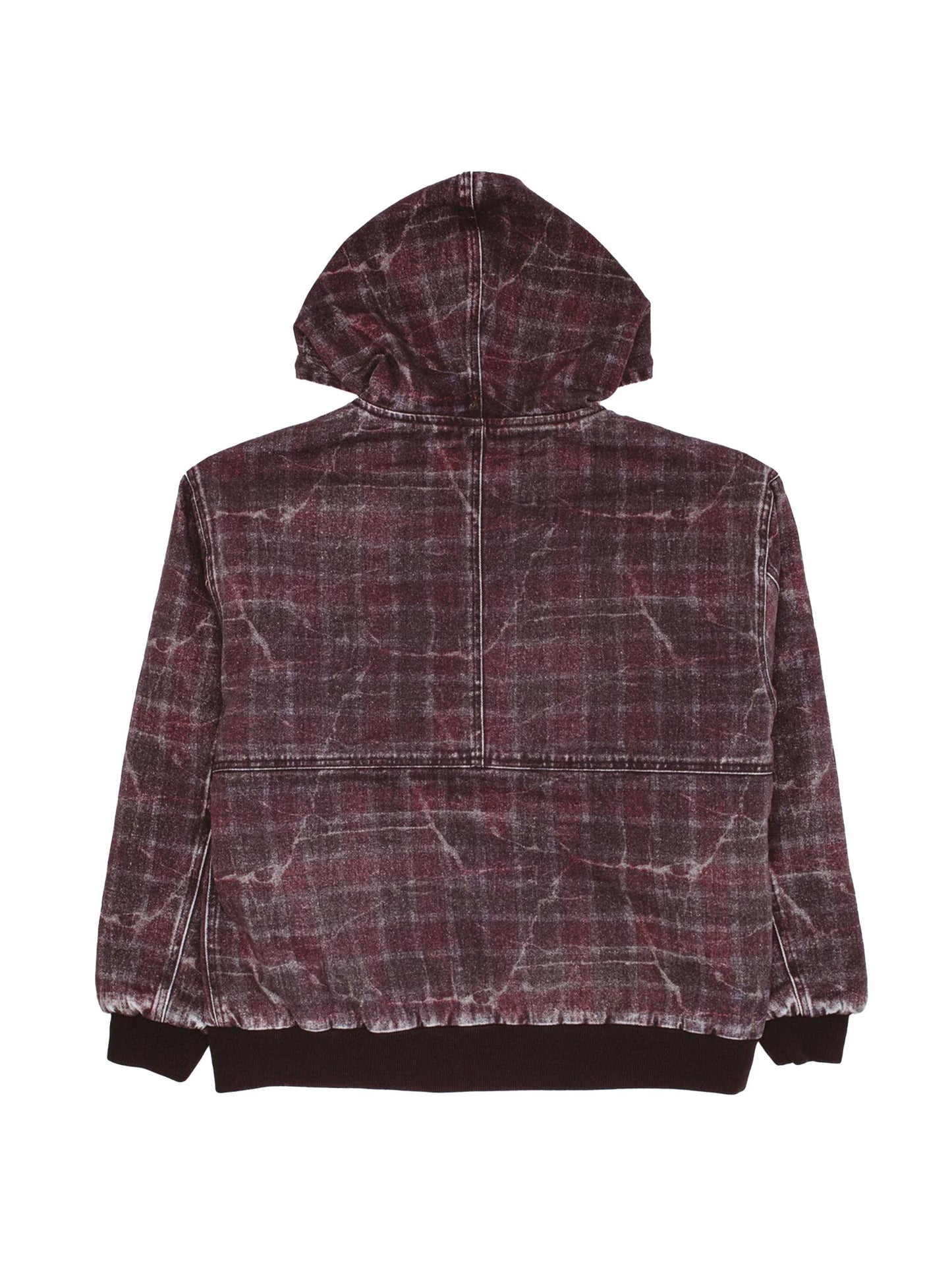 【Fucking Awesome - ファッキングオーサム】Distressed Plaid KO Work Jacket / Maloon（ジャケット/マルーン)