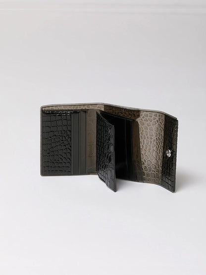 【beautiful people - ビューティフルピープル】nothing to hide vinyl mini wallet / DEEP BLACK（ウォレット/ディープブラック)