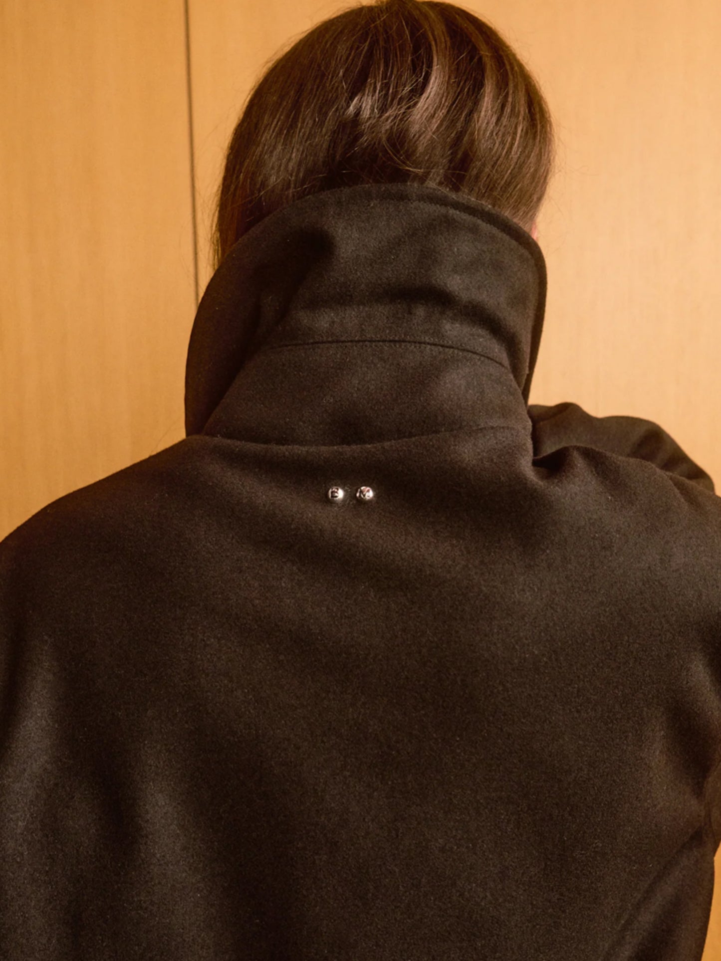 【BLUE MARBLE - ブルーマーブル 】Wool and Nylon Bomber Jacket / BLACK(ジャケット/ブラック)