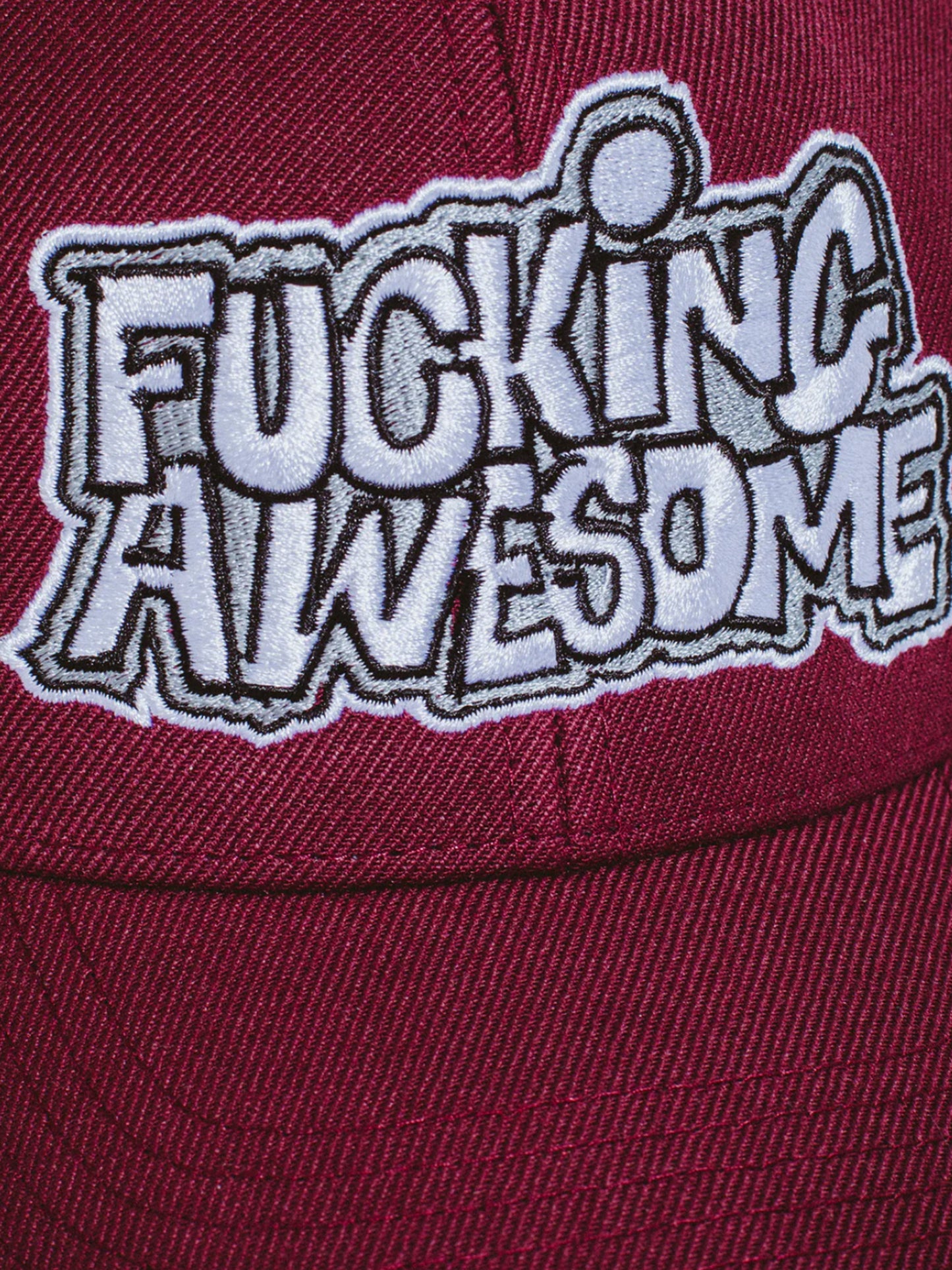 【Fucking Awesome- ファッキングオーサム】PBS LOGO SNAPBACK /  Maroon（帽子/マルーン）