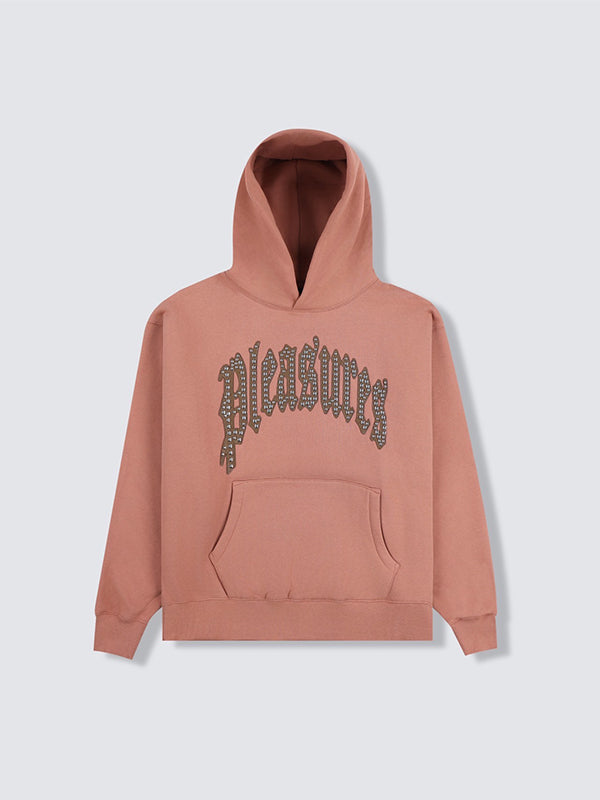 【PLEASURES - プレジャーズ】TWITCH STUDDED HOODIE / CRAY (フーディー/クレイ)