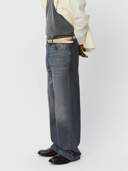 【mfpen - エムエフペン】CEREMONY JEANS  / STONEWASHED GREY (デニムパンツ/ストーンウォッシュ)