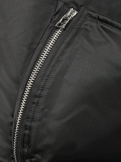【BLUE MARBLE - ブルーマーブル 】Wool and Nylon Bomber Jacket / BLACK(ジャケット/ブラック)