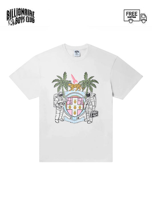 【Billionaire Boys Club-ビリオネアボーイズクラブ】BB CREST T-SHIRT / WHITE (Tシャツ/ホワイト)