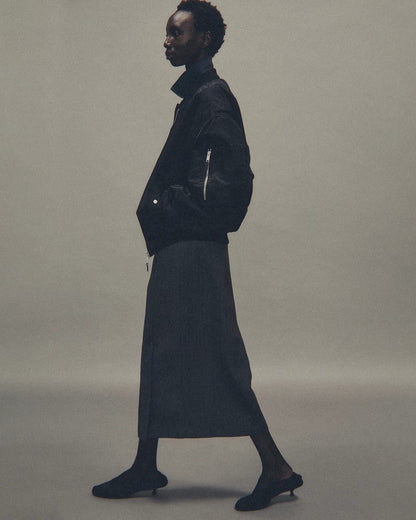 【entire studios - エンタイアスタジオ】CROPPED BROAD BOMBER / OIL (ジャケット/オイル)