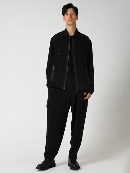 【Y's for men-ワイズフォーメン】TA TUXEDO SIDE-TUCK FLAP PANTS / BLACK(パンツ/ブラック)