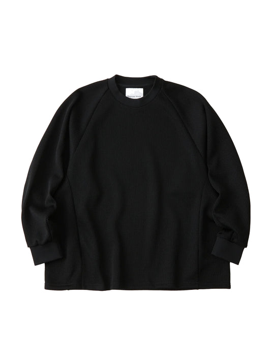 【White Mountaineering - ホワイトマウンテニアリング】RAGLAN OVER SIZED PULLOVER / BLACK(ラグランプルオーバー/ブラック) (コピー)