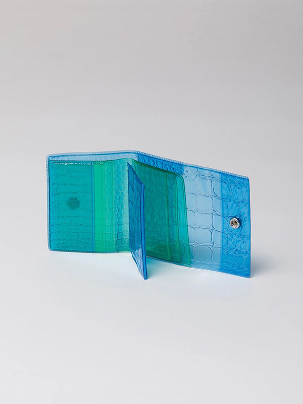 【beautiful people - ビューティフルピープル】nothing to hide vinyl mini wallet / SAXE BLUE（ウォレット/ブルー)