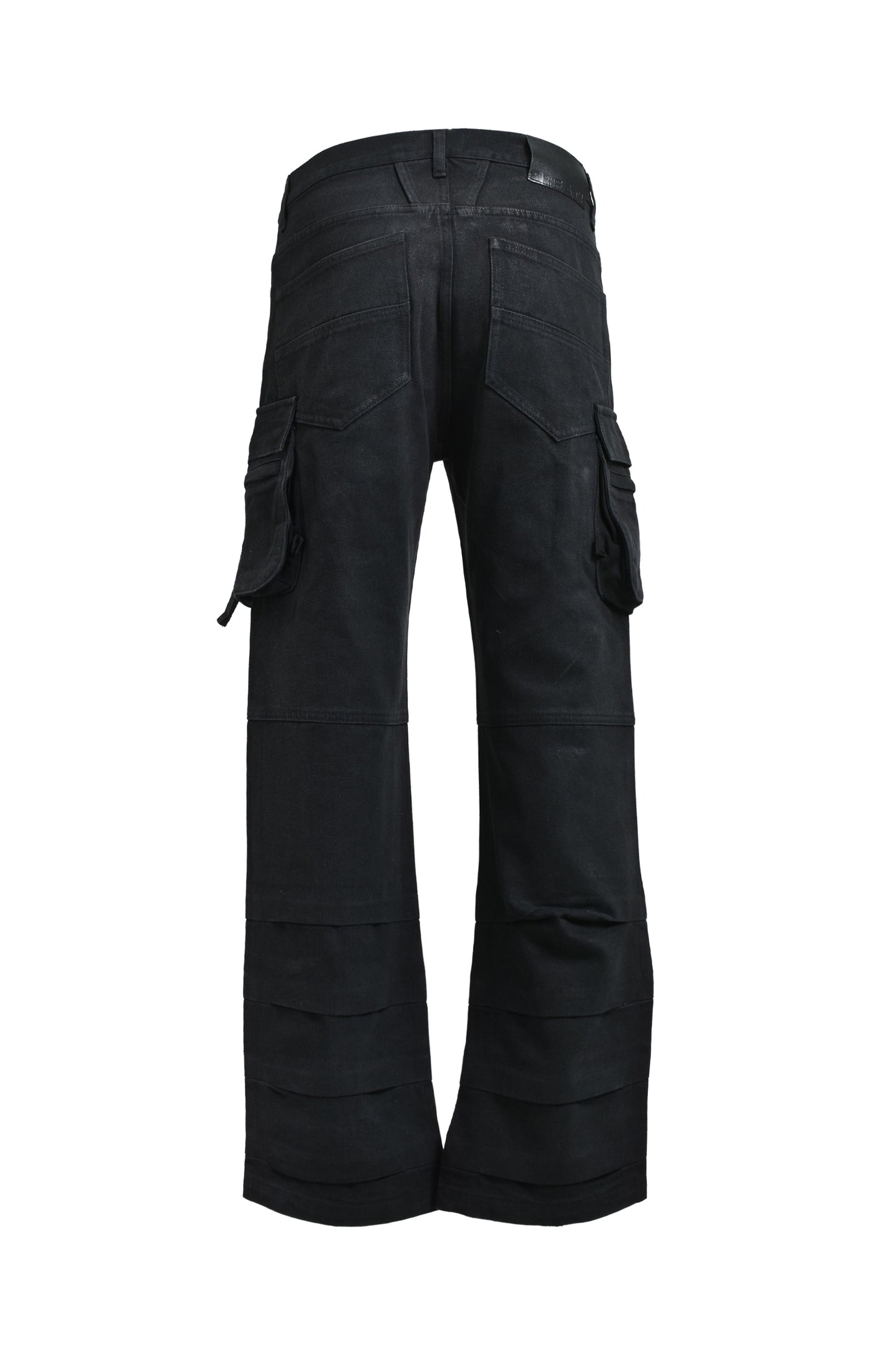 【BREATH - ブレス】  COATING DOUBLE KNEE FLARE DENIM / BLACK（パンツ/ブラック)