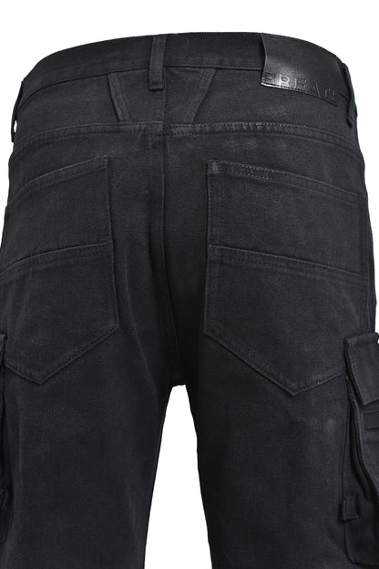 【BREATH - ブレス】  COATING DOUBLE KNEE FLARE DENIM / BLACK（パンツ/ブラック)