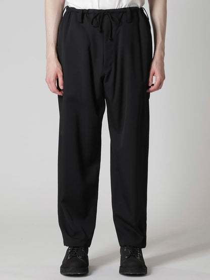 【Yohji Yamamoto POUR HOMME - ヨウジヤマモト プールオム】REGULATION GABARDINE STANDARD STRING PANTS（パンツ/ ブラック)