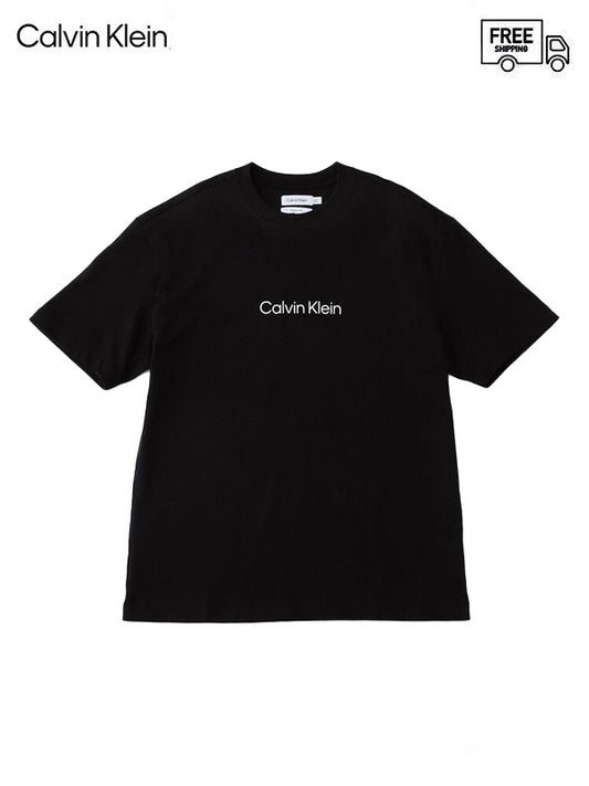 【Calvin Klein - カルバンクライン】SS STANDERD LOGO TEE / BLACK(Tシャツ)