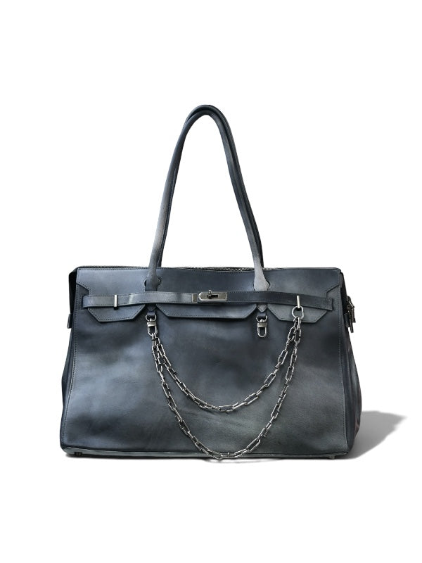 【BASKETCASE  - バスケットケース】GRIFTER, leather tote  / BLACK (バッグ/ブラック)