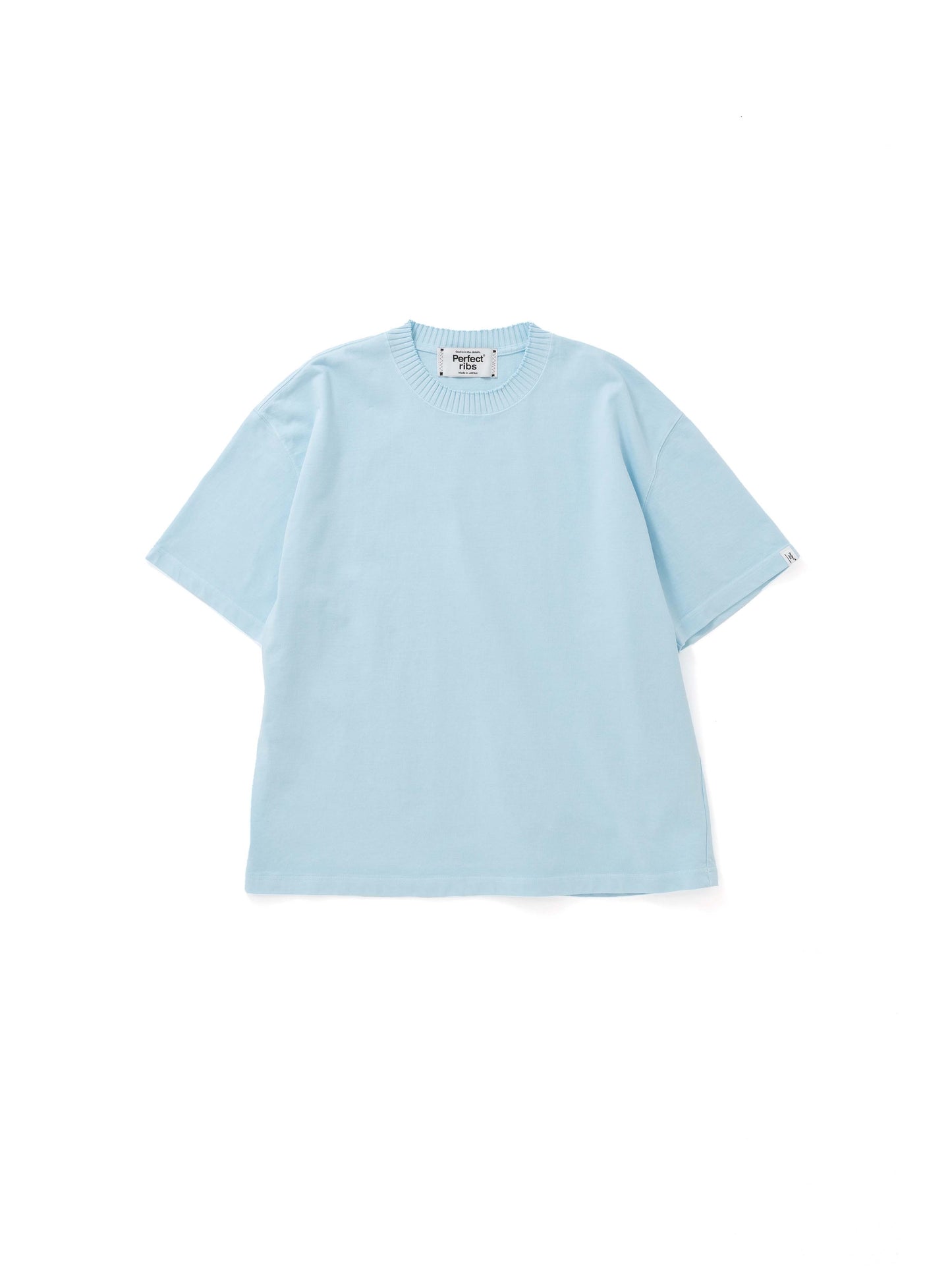 【Perfect ribs® - パーフェクトリブス】Short Sleeve T Shirts / Sax(Tシャツ/サックス)