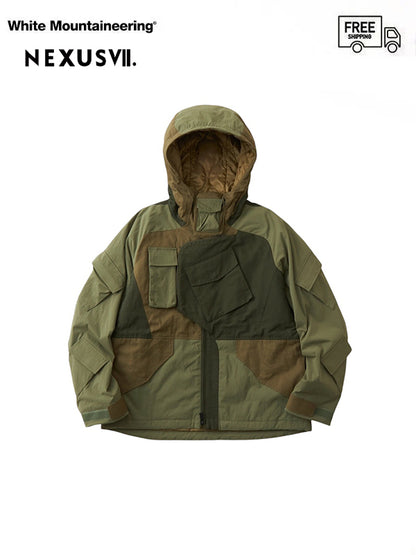 【White Mountaineering × NEXUS VII. - ホワイトマウンテニアリング × ネクサスセブン】ASYMMETRY JACKET / KHAKI(ジャケット/カーキ)