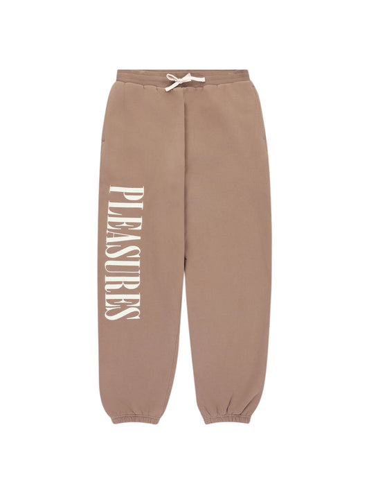 【PLEASURES - プレジャーズ】ONYX SWEATPANTS / BROWN (スウェットパンツ/ブラウン)