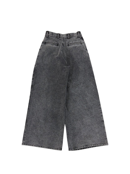 【ERL - イーアールエル】UNISEX PLEATED JEANS / BLACK (デニムパンツ/ブラック)
