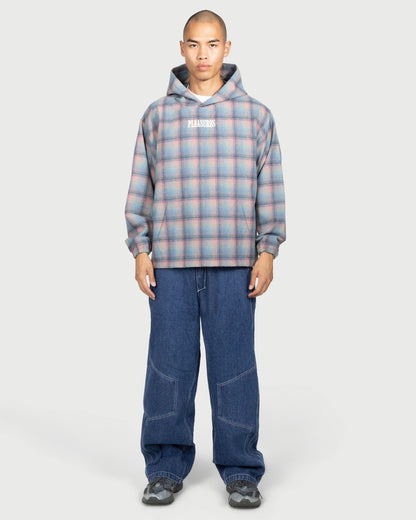 【PLEASURES - プレジャーズ】SENDER PONCHO HOODIE / PINK (フーディー/ピンク)