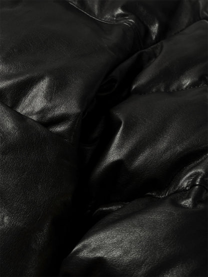 【A LEATHER - エーレザー】Down Jacket / Black Luxe(ジャケット/ブラック)