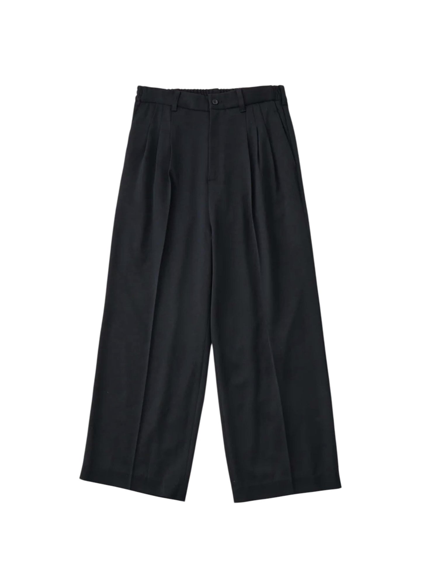 【White Mountaineering - ホワイトマウンテニアリング】3 TUCK WIDE PANTS / BLACK(パンツ/ブラック)