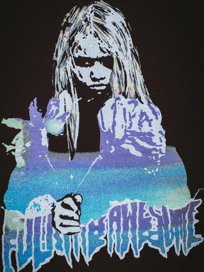 【Fucking Awesome- ファッキングオーサム】Fille Du Mal Crewneck / Black（スウェット/ブラック)