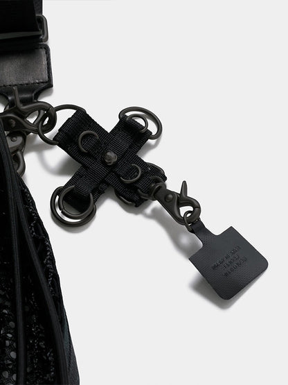 【beautiful people - ビューティフルピープル】over engineering strap / BLACK（バッグ/ブラック)