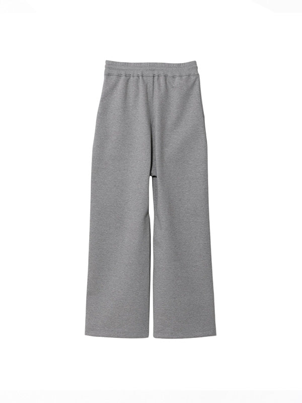 【beautiful people - ビューティフルピープル】compact doublejersey straight pants / GRAY（スウェットパンツ/グレー)