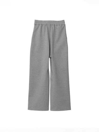 【beautiful people - ビューティフルピープル】compact doublejersey straight pants / GRAY（スウェットパンツ/グレー)