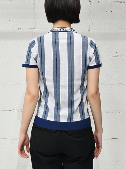 【Martine Rose  - マーティンローズ】LOGO TIGHT T-SHIRT / GREY BLUE  (Tシャツ/グレーブルー)